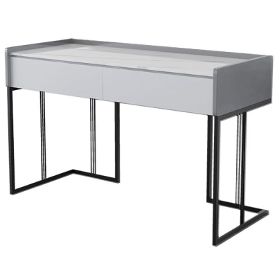 Bureau d'&eacute;criture rectangulaire pour bureau &agrave; domicile, bureau en pierre de style moderne