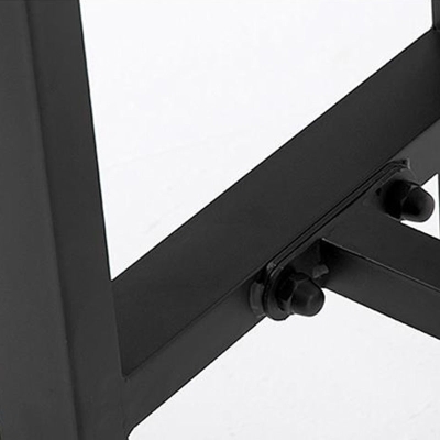 Industrieller Bar-H&ouml;hentisch, Bistro-Bartisch mit Massivholzplatte und Metallbasis