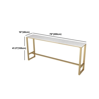 Glam 1/3/7-teiliges Bartisch-Set, rechteckiger Stein-Thekentisch mit hohen Hockern