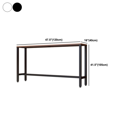 Modernes 1/5-teiliges Bartisch-Set, rechteckiger Holz-Thekentisch mit Hockern f&uuml;r den Innenhof