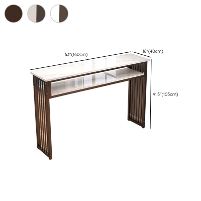 Tavolo da bar rettangolare in stile moderno con sgabello da bar in legno per bar