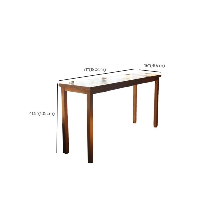 Moderner Bartisch mit Massivholzplatte, Bistro-Pub-Tisch mit Holzbeinen