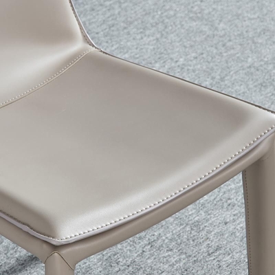 Esszimmerst&uuml;hle im zeitgen&ouml;ssischen Stil, armloser Stuhl mit Metallbeinen f&uuml;r die K&uuml;che