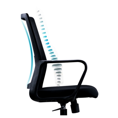 Sedia da scrivania moderna Sedia ergonomica in rete con schienale alto e ruote