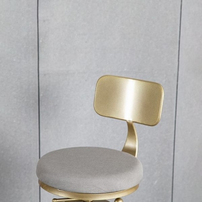 1/7-teiliges Bartisch-Set aus Glam-Eisen, rechteckiges Bistro-Set mit wei&szlig;er Steinplatte