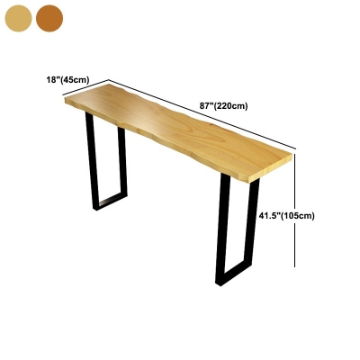Industrielles 1/4-teiliges Bartisch-Set, rechteckiger Tresentisch aus Kiefernholz mit hohen Hockern