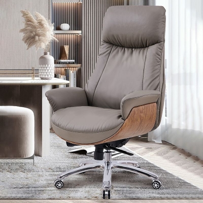 Ergonomischer Chef-Computerstuhl mit Neigungsmechanismus und verstellbarer Sitzh&ouml;he f&uuml;r Manager