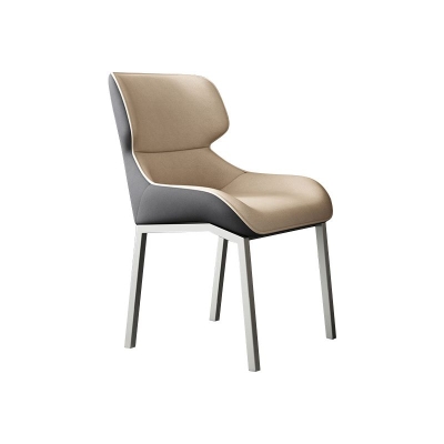 Home-Office-Stuhl mit mittlerer R&uuml;ckenlehne, moderner, ergonomischer, armloser B&uuml;rostuhl