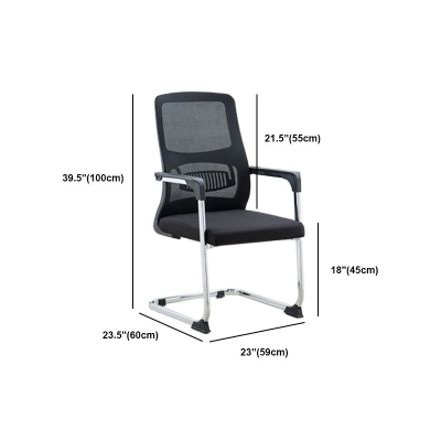 23" breiter moderner Stuhl, schwarzer, atmungsaktiver, mit AirGrid gepolsterter Schreibtischstuhl