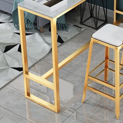 Barhocker aus Leder mit Glam-R&uuml;ckenlehne, Tresenhocker f&uuml;r das Wohnzimmer