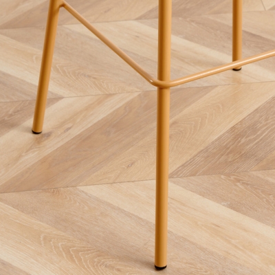 Moderner Metall-Barhocker mit Kunststoff-R&uuml;ckenlehne, Thekenhocker f&uuml;r Bristol