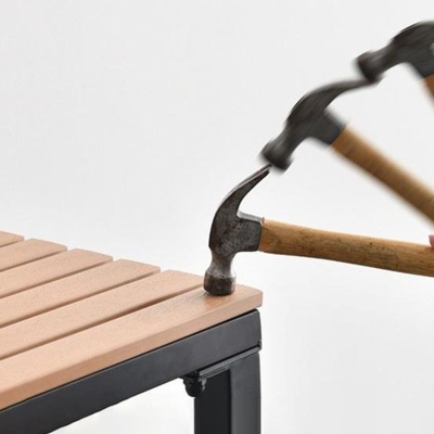 Moderner 41,3-Zoll-Stehtisch mit rechteckiger Holzplatte f&uuml;r die Bar