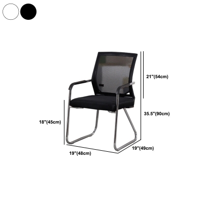 CorLiving Workspace Sedia da ufficio moderna Sedia da scrivania in rete nera con schienale medio