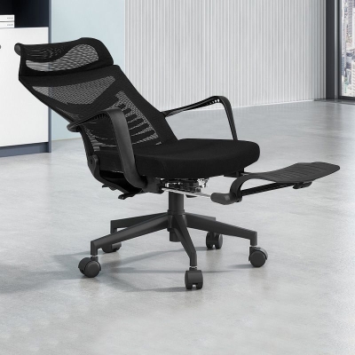 Poltrona moderna con seduta regolabile in altezza, sedia da ufficio girevole ergonomica