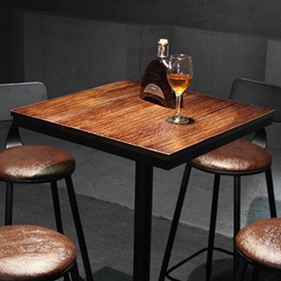 Set tavolo da bar industriale in legno massello da 1/2/3/4/5 pezzi Set bancone fisso per uso domestico