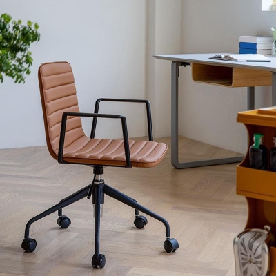 Schreibtischstuhl mit mittlerer R&uuml;ckenlehne, verstellbare Sitzh&ouml;he, moderner B&uuml;rostuhl