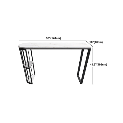 Freiform-Bar-Esstisch f&uuml;r den Innenbereich, moderner Bartisch mit Steinplatte und Ablagefach