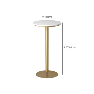 Glamour&ouml;ser Kneipentisch aus k&uuml;nstlichem Marmor, Barh&ouml;he, Cocktailtisch