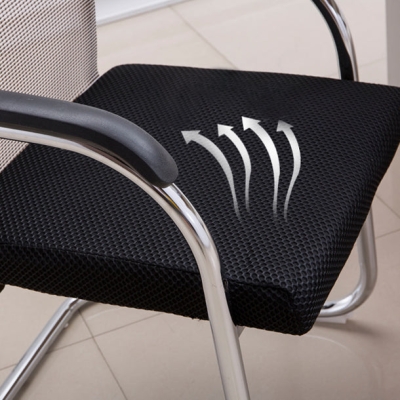 Ergonomischer Computerstuhl mit Metallrahmen, moderner B&uuml;rostuhl aus Mikrofaser
