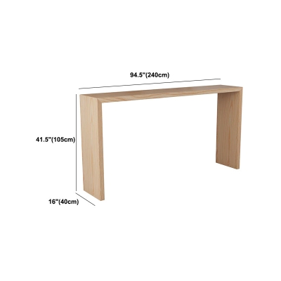 Modernes rechteckiges Bartisch-Set aus massivem Holz, 1/7-teilig, Thekentisch mit r&uuml;ckenfreien Hockern