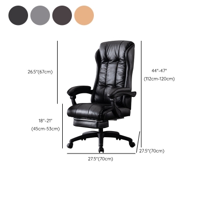 B&uuml;rostuhl im modernen Stil, gepolsterte Armlehnen, Arbeitsstuhl f&uuml;r das B&uuml;ro
