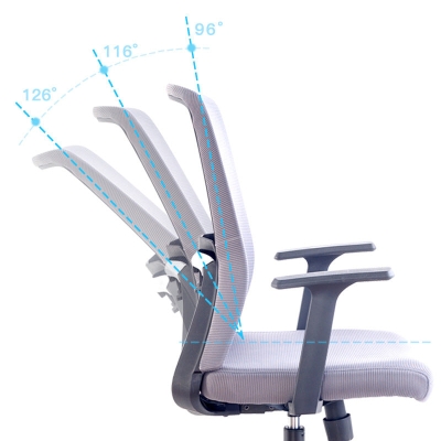 Home-Office-Stuhl mit hoher R&uuml;ckenlehne, h&ouml;henverstellbarer, drehbarer, rollender B&uuml;rostuhl