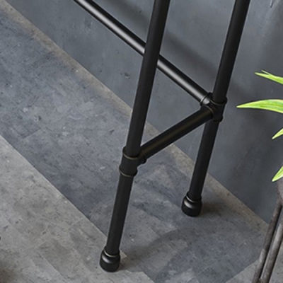Industrieller Kneipen-/Bartisch aus Metall mit Weinthekentisch aus Holz