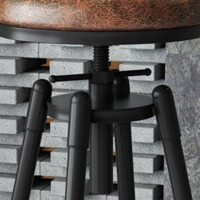 Drehbarer Barhocker im Industriestil mit 4 Beinen f&uuml;r das Esszimmer