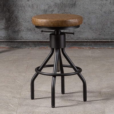 Industrielle Metall-Thekenh&ouml;henhocker, verstellbarer Barhocker f&uuml;r den Innenbereich
