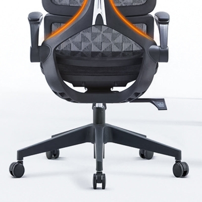 B&uuml;rostuhl mit niedriger R&uuml;ckenlehne, Armlehnen, weich gepolstert, verstellbar, Drehstuhl