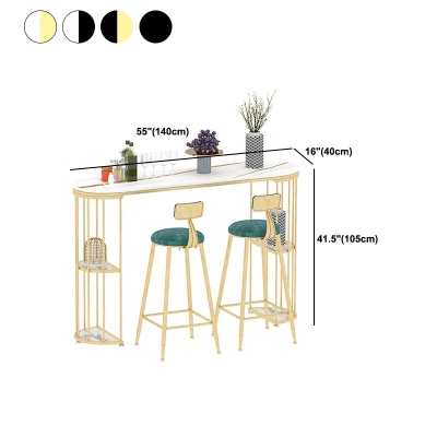 Glam Pub Table, Barh&ouml;he, ovaler Bartisch mit doppeltem Sockel f&uuml;r den Innenbereich