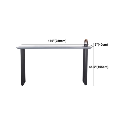 Set da bar in legno grigio per interni Set tavolo e sgabelli industriali rettangolari da 1/2/3 pezzi