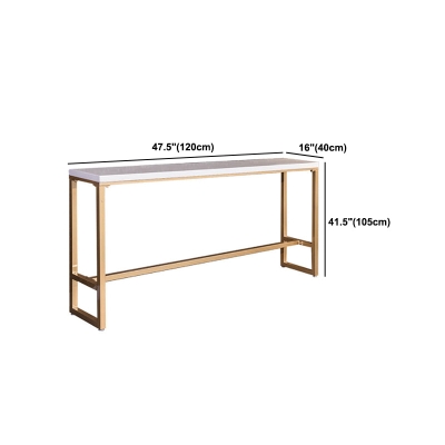 Glam 1/5/7-teiliges Bartisch-Set, rechteckiger Stein-Thekentisch mit hohen Hockern