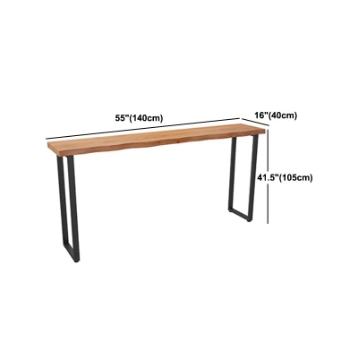 Modernes 1/4-teiliges Bartisch-Set, rechteckiger Tresentisch aus Kiefernholz mit Hockern f&uuml;r den Balkon