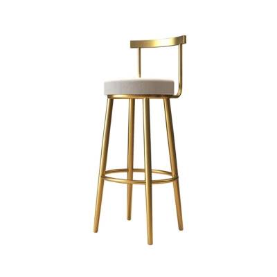 Glam Barhocker ohne R&uuml;ckenlehne, Barhocker aus Eisen mit Kissen und Pedal f&uuml;r Caf&eacute;