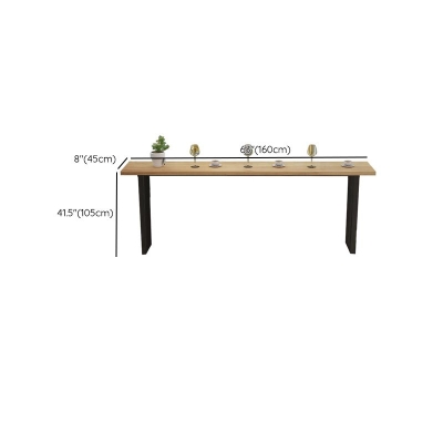Moderner Bartisch mit Massivholzplatte f&uuml;r die Terrasse