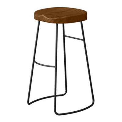 Set da tavolo moderno da pub rettangolare da 1/4/7 pezzi Tavolo da bancone in legno con sgabelli senza schienale