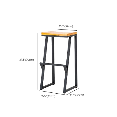 Zeitgen&ouml;ssische Holz-Thekenhocker, Metall-Barhocker f&uuml;r den Heimgebrauch