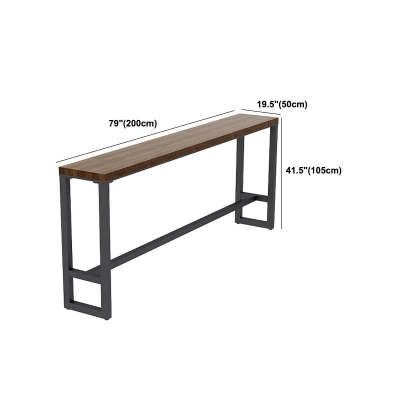 Industrielles Bartisch-Set aus massivem Holz, 1/2/3/7-teilig, Thekentisch mit gepolsterten Hockern