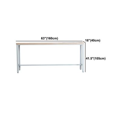Zeitgen&ouml;ssisches 1/2/3-teiliges Bartisch-Set, rechteckiger Holz-Bartisch mit Barhocker