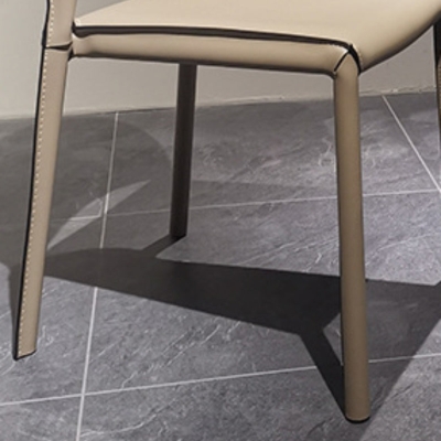 Esszimmerst&uuml;hle aus Kunstleder, moderner Stuhl mit Metallbeinen