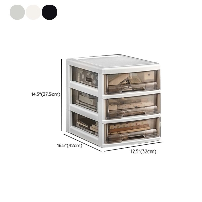 Transparenter Aktenschrank, moderner Schubladenschrank aus Kunststoff f&uuml;r das B&uuml;ro