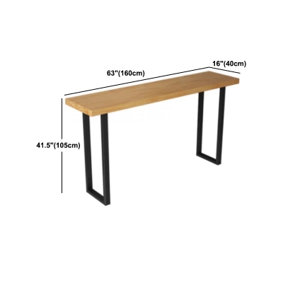 Industrielles Bartisch-Set, 1/7-teilig, rechteckiger Thekentisch aus Kiefernholz mit hohen Hockern