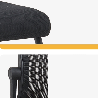 Zeitgen&ouml;ssischer B&uuml;rostuhl ohne Armlehnen, Metallrahmen, Sitz aus Baumwolle, ergonomischer Stuhl