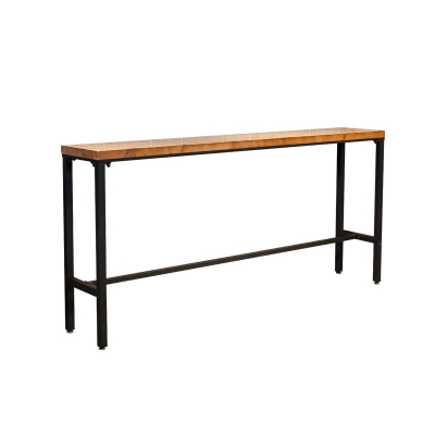 1/2/5/8-teiliges rechteckiges Stehtisch-Set aus massivem Holz im zeitgen&ouml;ssischen Stil f&uuml;r den Innenbereich