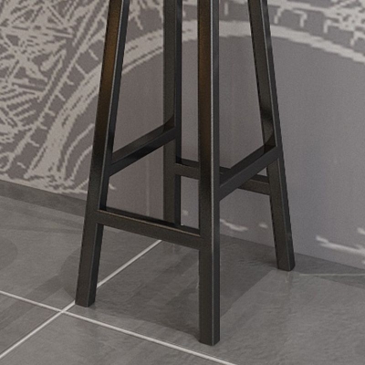 Moderner armloser Tresenhocker aus Kiefernholz, Barhocker mit Pedal f&uuml;r Caf&eacute;