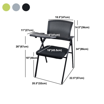 Mesh-Konferenzstuhl mit mittlerer R&uuml;ckenlehne, moderner B&uuml;rostuhl mit ergonomischen Armlehnen