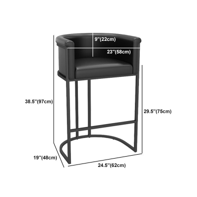 Industrielles 1/2/3-teiliges schwarzes Bartisch-Set, rundes Bistro-Set mit Hockern mit solider R&uuml;ckenlehne