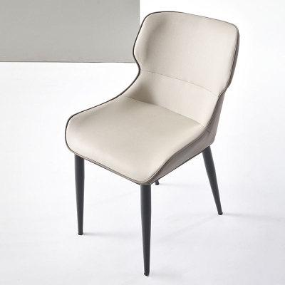 Esszimmer-Polsterstuhl, Heim-Wingback-Esszimmerstuhl aus Kunstleder