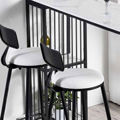 Wohnzimmer-Glamour-Thekenh&ouml;hen-Set, 1/2/3-teilig, Marmor-wei&szlig;e Tischplatte, Bistro-Set